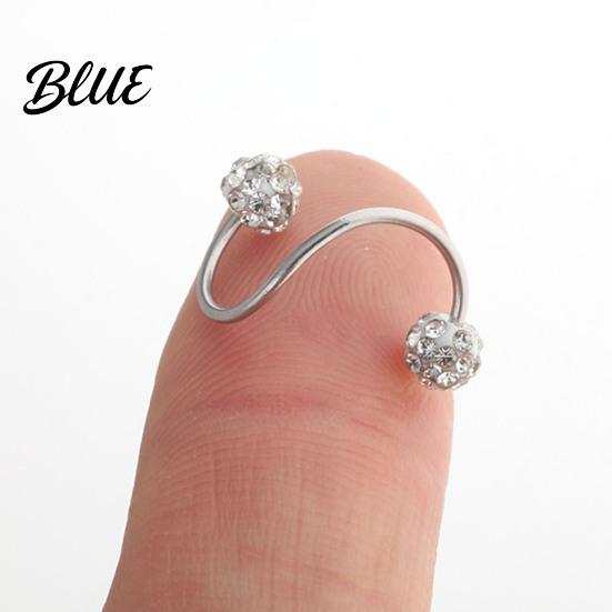 Sturdy Earring 1Pc Piercing Faux Crystal Tragus Studs