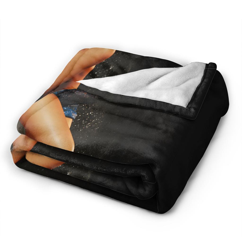 Tate McRae Warm Blanket Canadian Singer Camping Plush Throw Blanket Comfortable Bedroom Flannel Bedspread Sofa Bed Cover