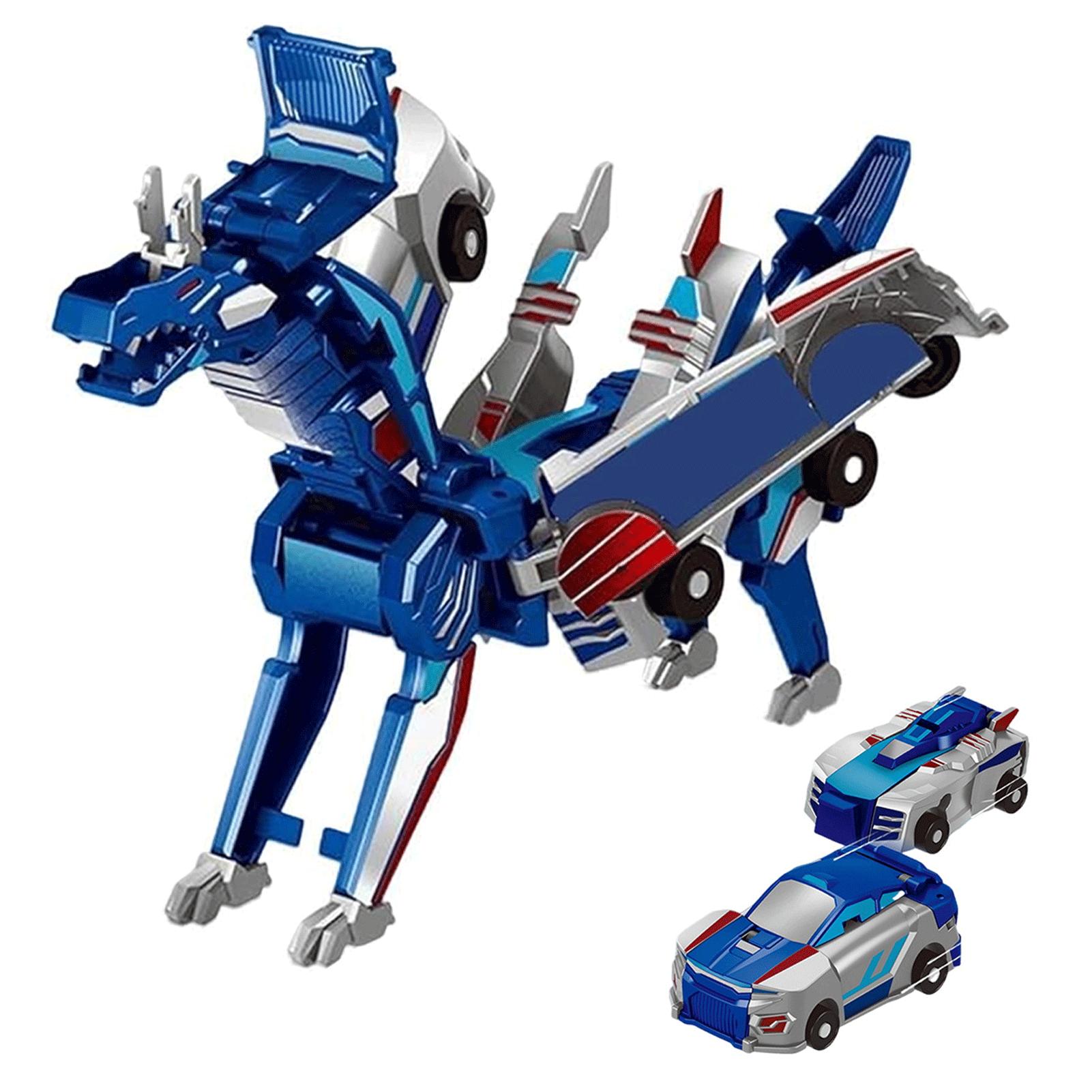 2 In1 Collision Transforming Dinosaur Car Toy Magnetic Dinosaur Transformer Car Transform into Dinosaurs Fun Transforming Cars