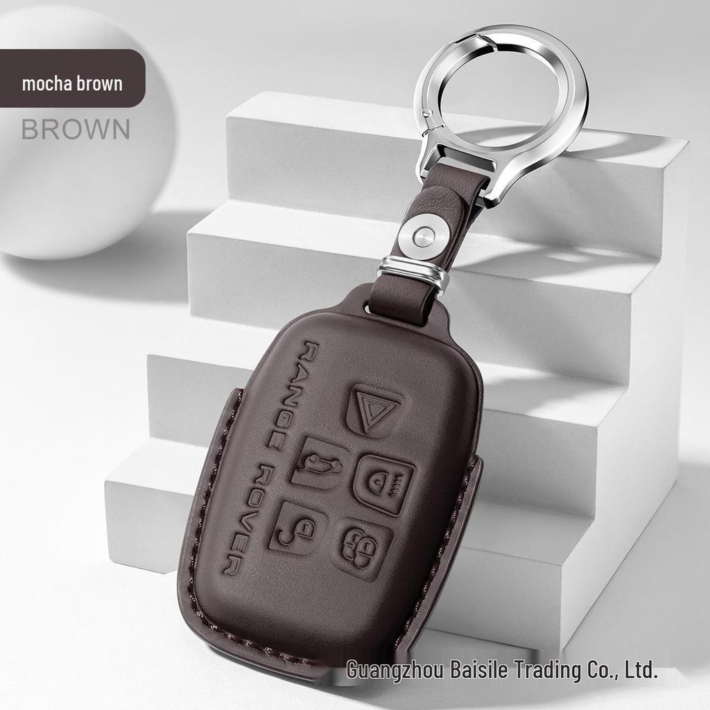 Kompatible Schlüsselhülle für Land Rover: Evoque, Discovery 4/5, Velar, Defender 90/110 und Sport-Modelle.