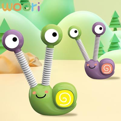 3D Pop Tube Lamp LED Light Snail Push It Bubble Balls Decompression Pipe Anti-stress Vent Fidget Toys for Kids Adults Gifts