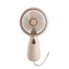 Portable Handheld Mini Fan with LED Light, USB Rechargeable, Quiet 3-Speed Cooling Fan