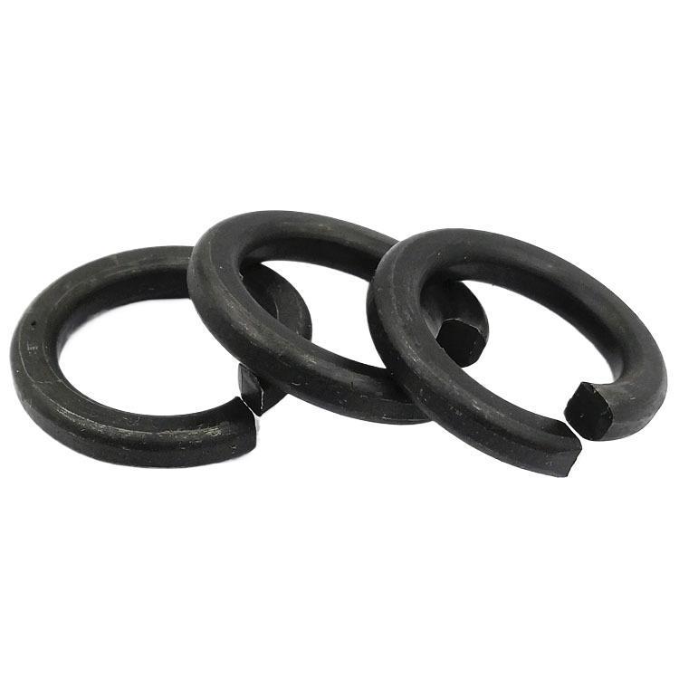 65Mn Oxidized Black Spring Washers GB93, Sizes M2-M42 M4