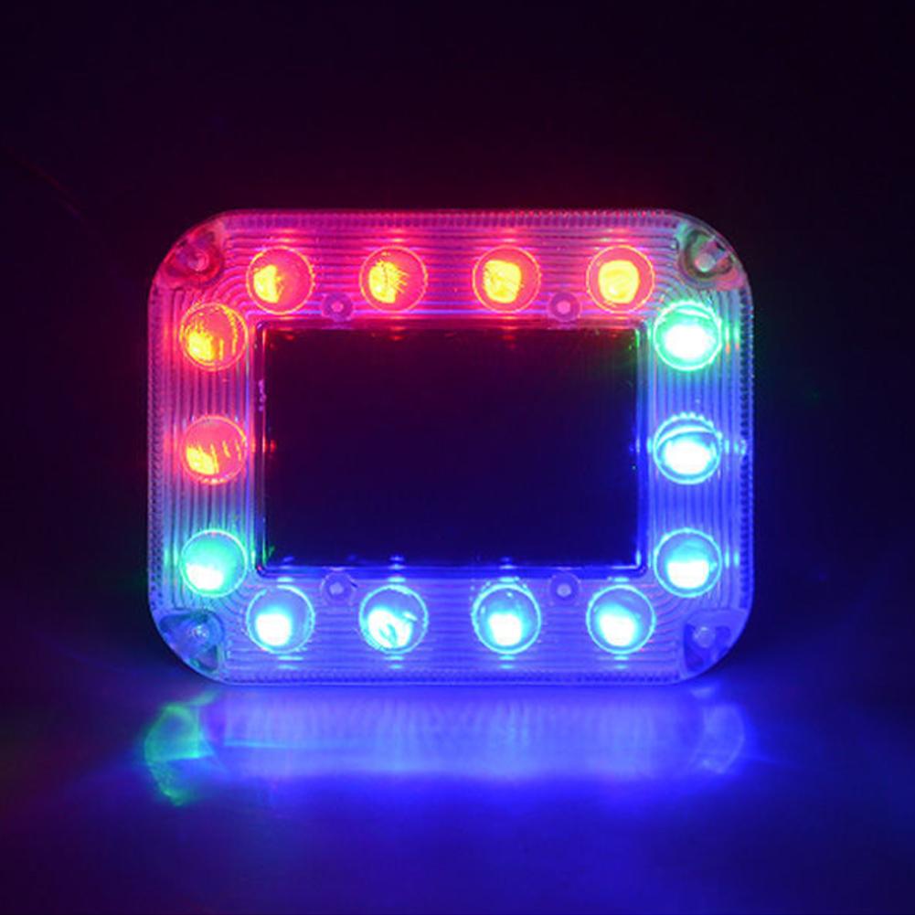 Truck Solar Powered Warning Flashing Lights Anti Collision Truck Tail Flashing Light Touch Switch Wireless Strobe Triangle Lamp