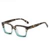 Lunettes de lecture carrées surdimensionnées Homme Femme Portables Grande monture Haute définition Presbytie Lunettes Dioptrie 0~+ 3.5 Gafas
