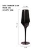 Pure Black Crystal Red Wine Glass with Golden Edge Luxury Simple Goblet For Special Room Champagne Glasses Kitchen Utensils