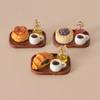 Miniature Fast Food Toy Set Lifelike Tiny Snack Model Odorless for Dollhouse Accessory DIY Craft Preschool Education Puzzle Toy
