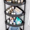 3/4/5 Layers Large Capacity Storage Rack with Wheels Movable Snacks Rack Trolley Holders Cart Shelf Kitchen Bathroom Organizer