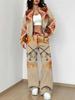 Ethnic Style Printing 1116 New Autumn and Winter New European Beautiful Woman Suit