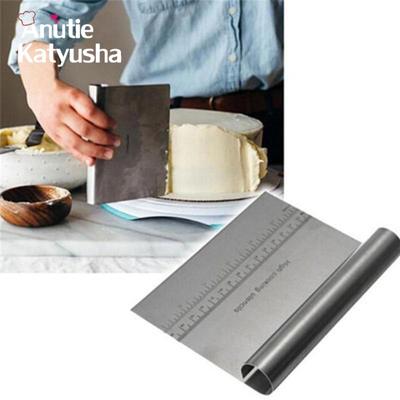 Edelstahl Teig Schaber Cutter Backen Gebäck Spatel Pizza Teig Schaber Cutter Kuchen Schneiden Werkzeuge Küche Zubehör