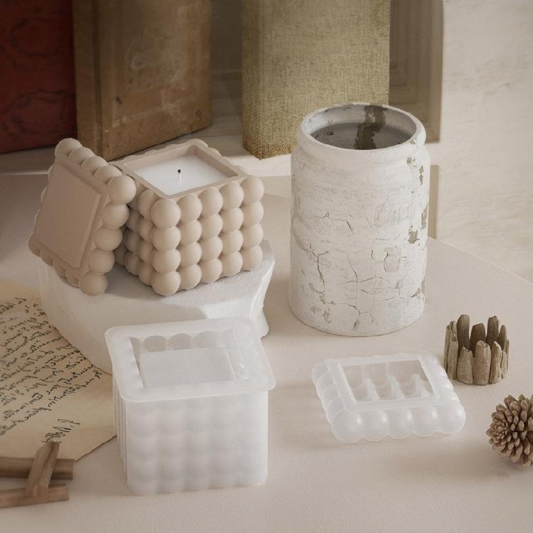 Silicone Jewelry Box Molds Epoxy Resin Mould Cube Storage Container Molds Suitable for DIYs Storage Container