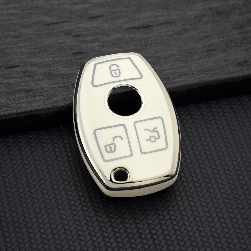 Soft TPU Car Key Case for Mercedes-Benz C E A S Class GLC GLA GLS GLK CLS CLA W205 W204 W212 W221 W176 W463 Key Cover Keychain