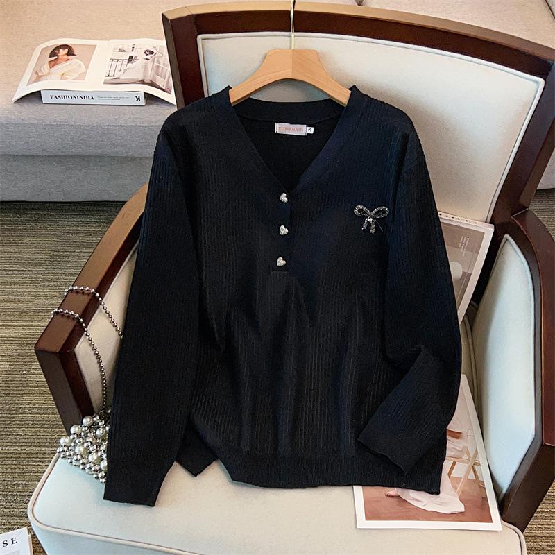Plus Size Women's Loose Thick Knit Cardigan Sweater, Bust 150/160, 200/300 Jin - Style 8053