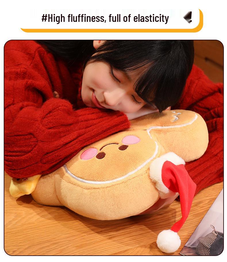 Gingerbread Man Plush Toy: Christmas Doll & Decoration Gift for Kids