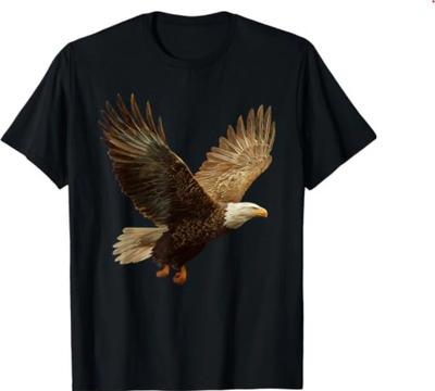 Eagle Animal Lover Artwork Wildlife Forest Graphic Art T-Shirt