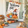 Easy Install Thanksgiving Yard Flag Fall Outdoor Decoration with Waterproof Sun Resistant Fabric Outdoor Hanging Flags