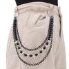 Hip Hop Metal Waist Chain With Multilayer Beads For Men And Women Summer Fashion