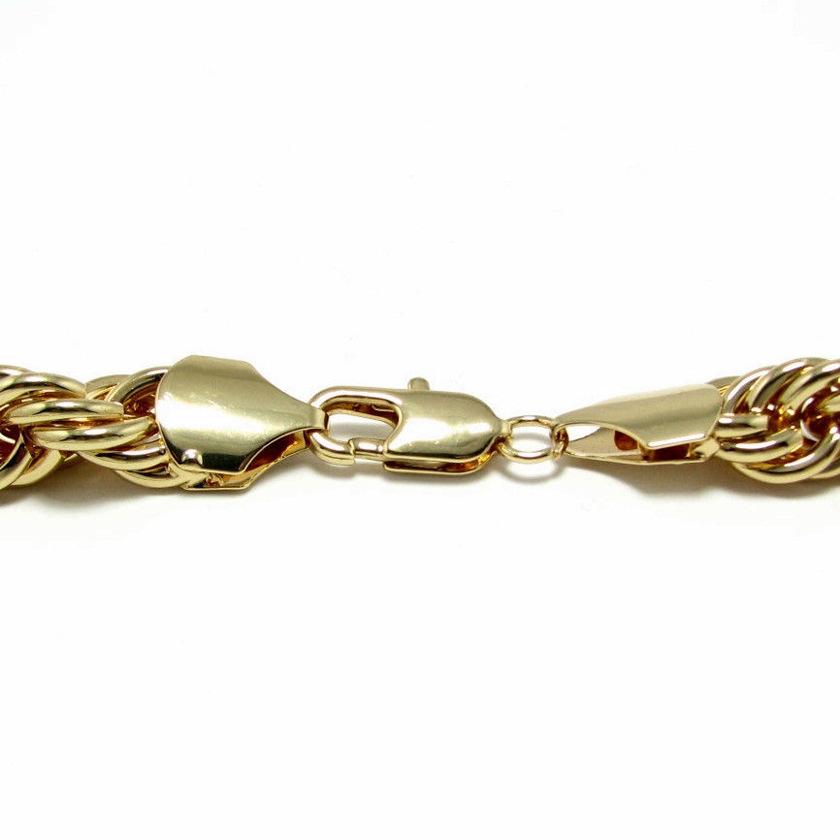 Koreansk hiphop-serie twist chain halsband metall twist 10mm tjockt 90cm långt twist chain halsband