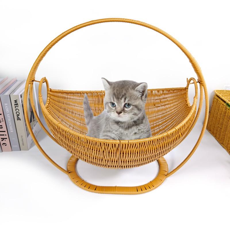 Multifunctional Cat Style Storage Basket Fruits Snacks Toys Books In Living Room