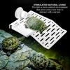 Aquarium Tortoise Platform Turtle Terrace Reptile Habitat Floating Island Dock with Suction Cup
