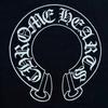 CHROME HEARTS Back Horseshroom RN#97729 T-Shirt Black Men's Size L