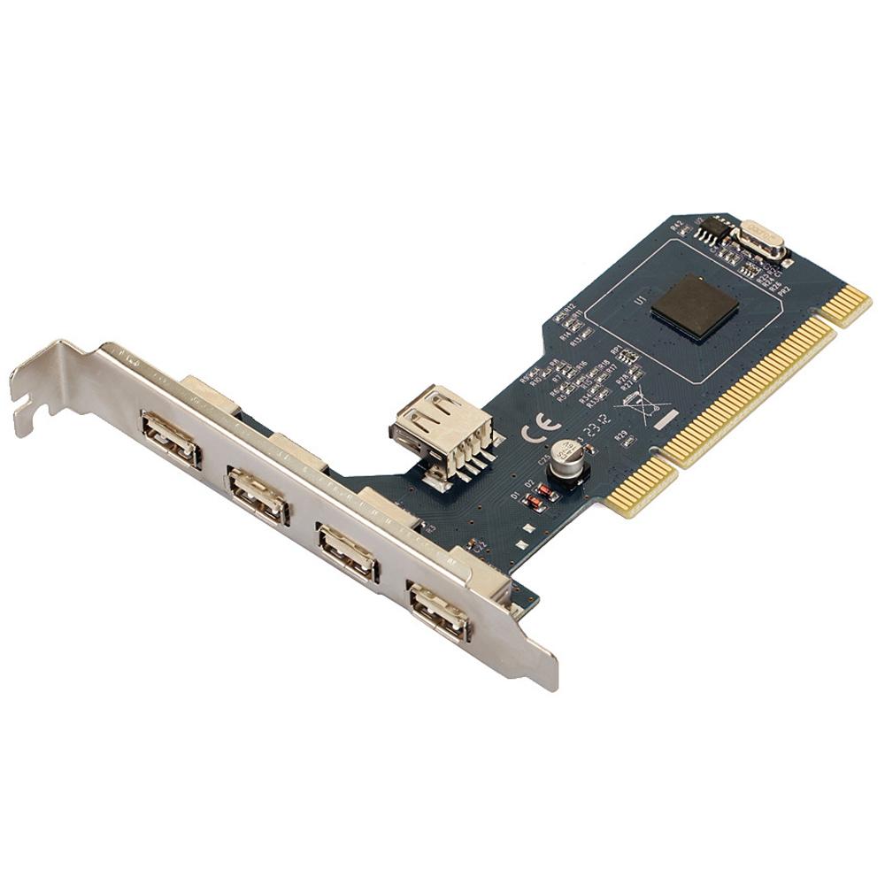 

TXB045 Чіп NEC Карта-адаптер PCI на 5 USB2.0 для настільного ПК TXIC Карта розширення USB2.0 As Shown A