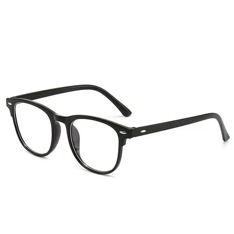 1 Male Female Oval Full Frame Blue Light Glasses Suitable For Computer Gaming Tv And Mobile Phone Use