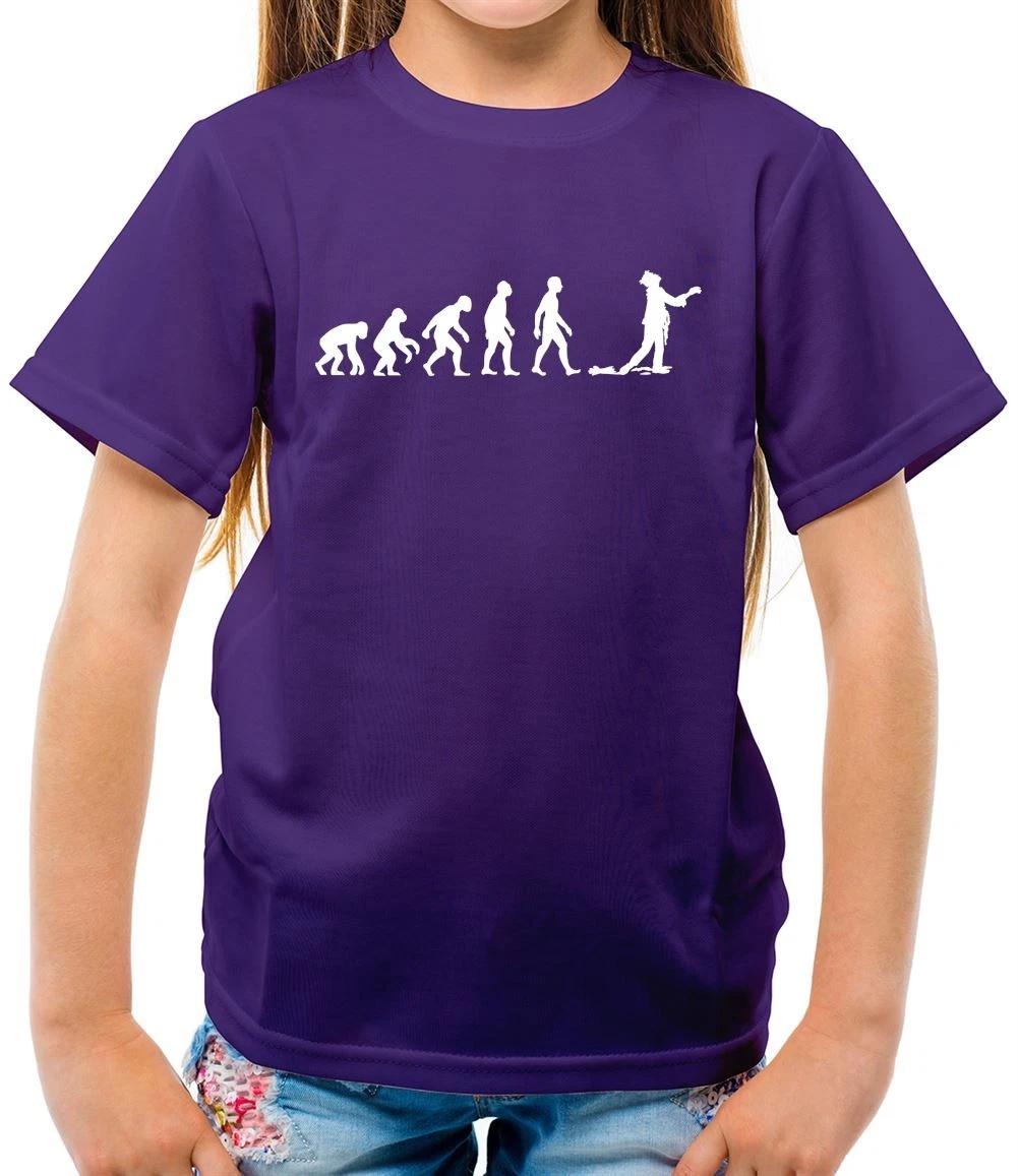 Evolution of Man Zombie - Kids T-Shirt - Zombies Halloween Dead Attack 130