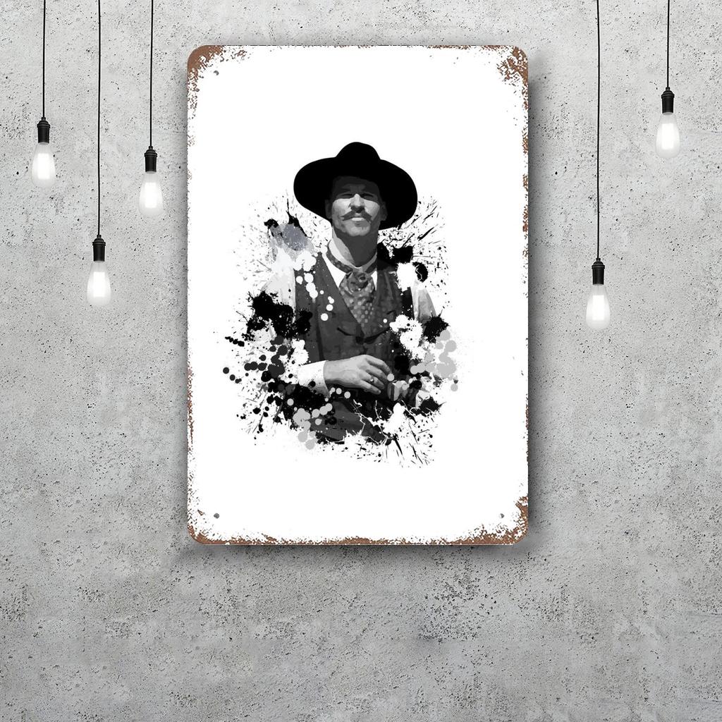 doc holliday Classic Poster Rusty Metal Plaque Retro Decorative Plate Bar Man Cave Garage Club Metal Sign Wall Decoration