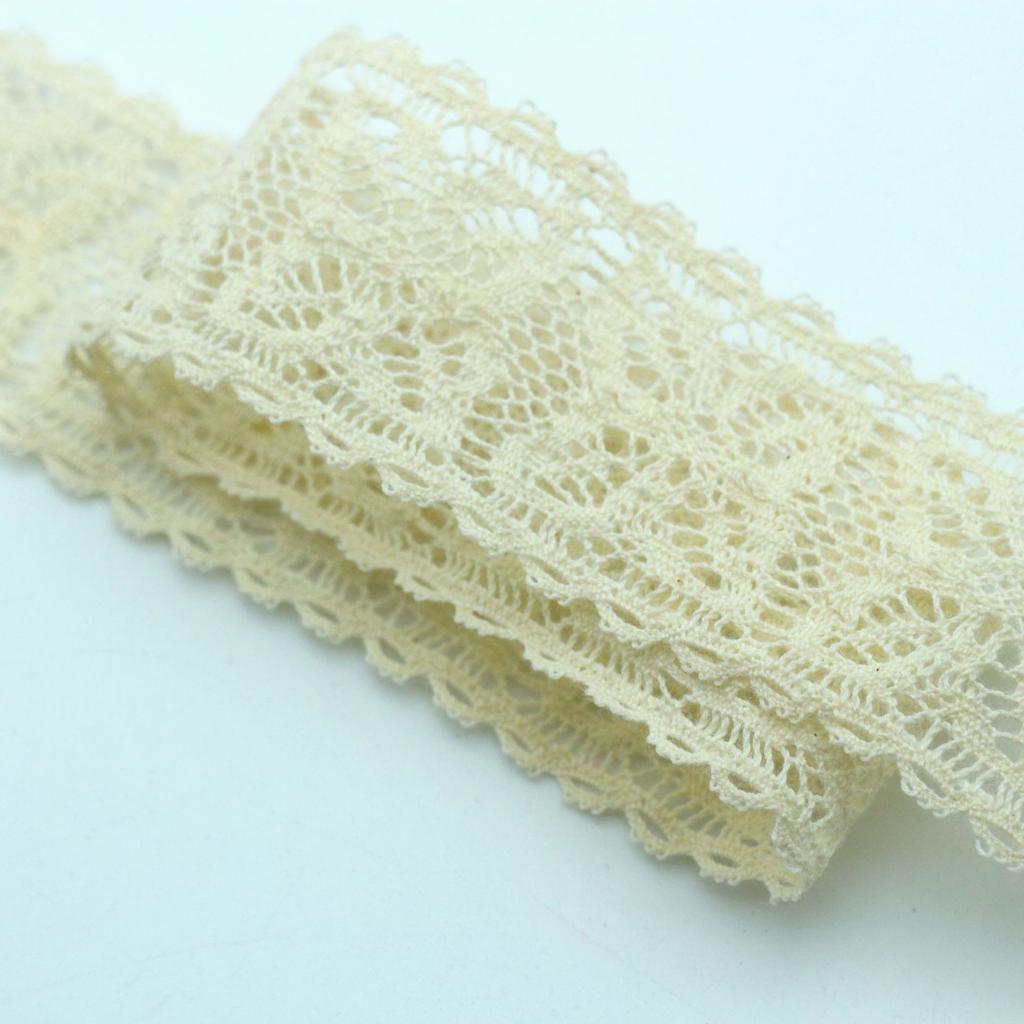 Hollow M Cotton Thread Lace Handmade Diy Decorative Lace Belt Clothing Clothes Tablecloth Curtain Fabric Material
