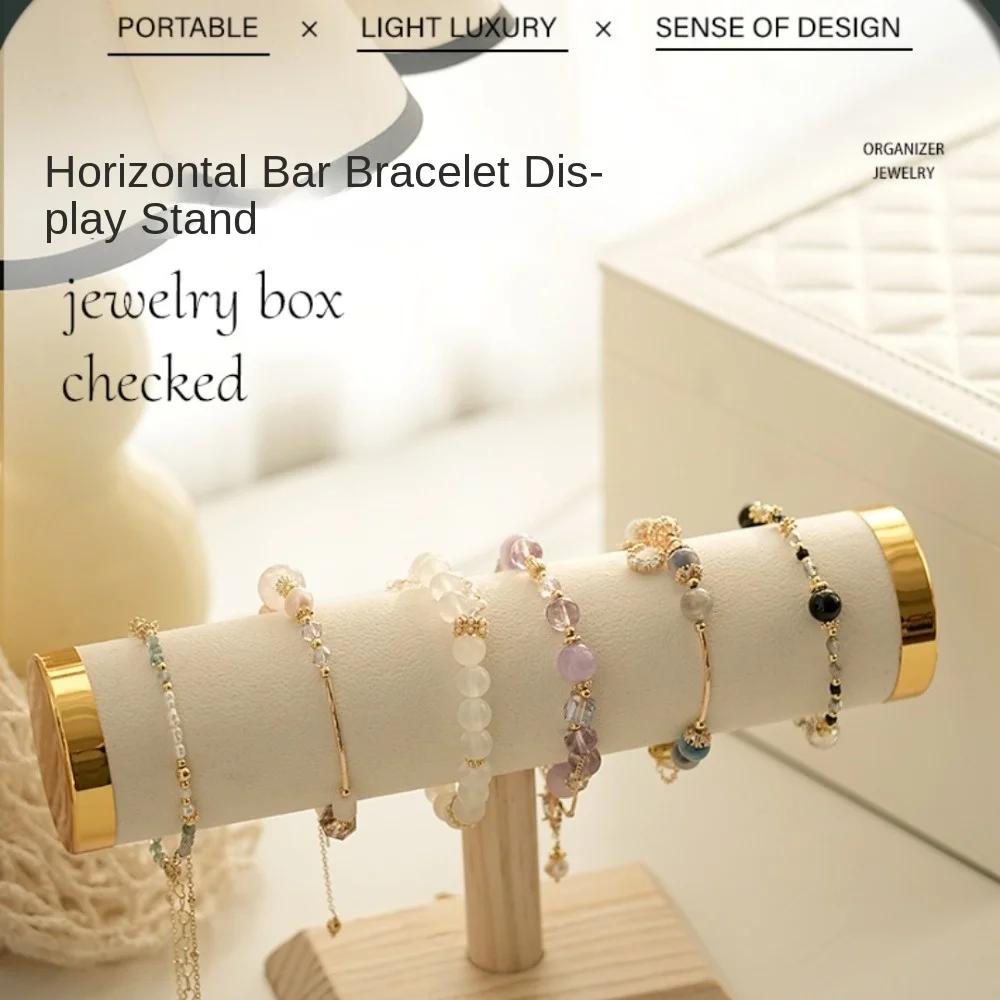 Nou T-bar brățară afișare stand femeie aur brățară organizator stand hairband ceas colier bijuterii lanț rack suport convenabil