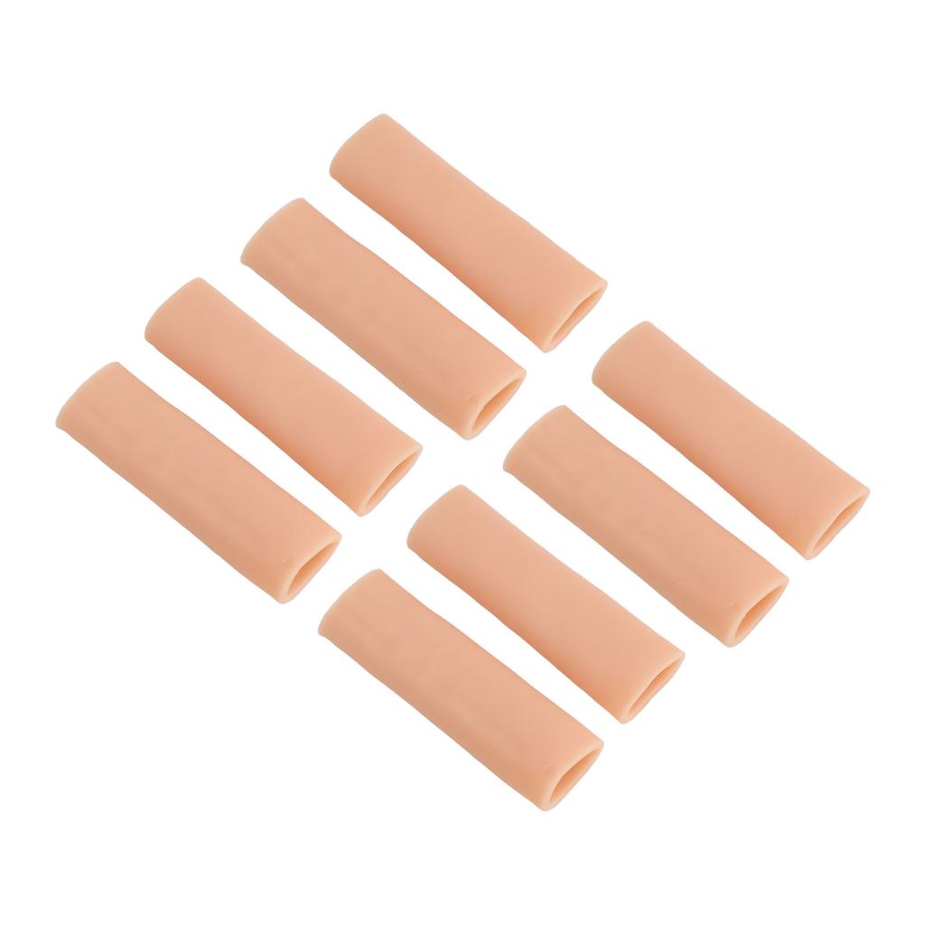 4 Pairs Toe Sleeves Reusable Breathable Cushioned Shock Relief Soft Elastic Toe Pad Protectors for Blisters Fingers