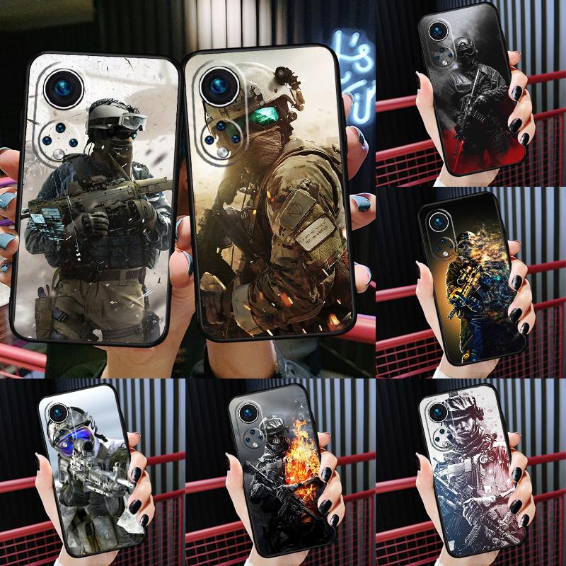Army Soldier Special Forces Case For Honor 200 Lite 50 70 90 X9c X9b X9a X8a X8b X7a X6a X8 X9 Magic 7 5 6 Pro Cover