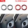 For Mini Cooper Hatch One R50 R53 2002-2004 Carbon Fiber Dashboard Both Side Defogging Air Outlet Ring Trim Car Interior Sticker