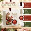 Holiday Cash Gift Ornament, Acrylic Money Pocket with Treat Compartment and Display Loop for Tree Use Gift