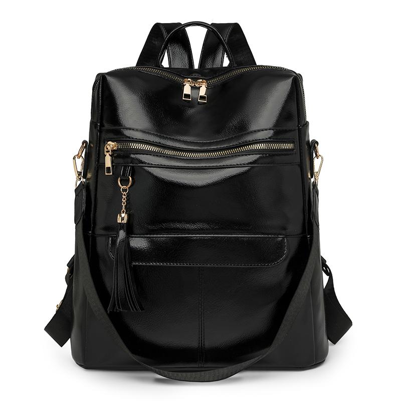 Women's Tassel Backpack Computer Bag Large Capacity Travel Backpack