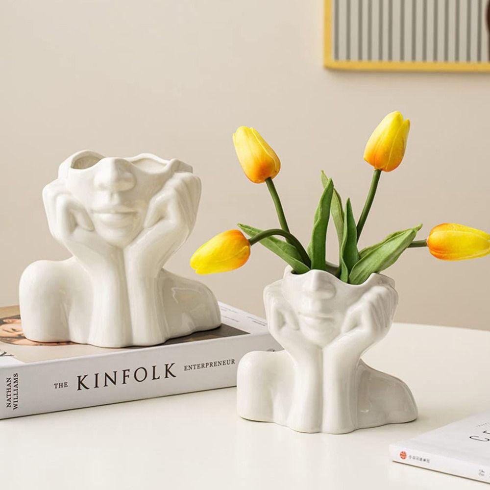 

Minimalism Portrait Vase Boho Flower Arranging Utensils High Qualitu Vase Living Room