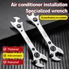 Multi Functional Air Conditioner Wrench Open End Wrench Set Ultra-thin Flat Wrench Tool Multi-Function Double-End Fixed Wrench