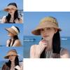 Summer Breeze Straw Hat With Wide Brim And Lightweight Paper Grass Fabric For Sunshade And Style