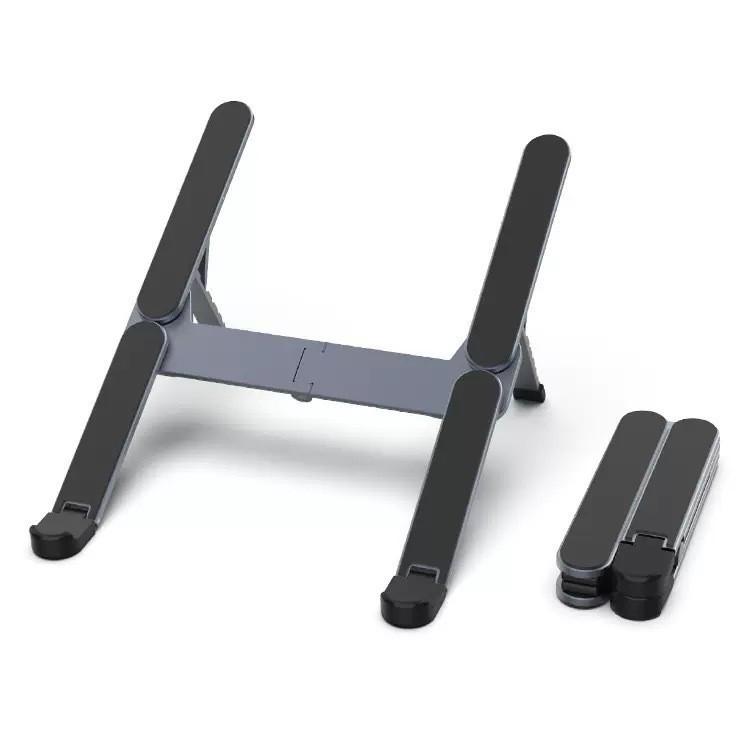 Portable Aluminum Folding Laptop Stand with Heat Dissipation, Compatible for Gaming Laptops and Tablets