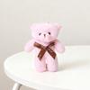 Bear Doll Stuffed Plush Big Head Bear Doll with Bow Tie for Valentine s Day Birthday Wedding