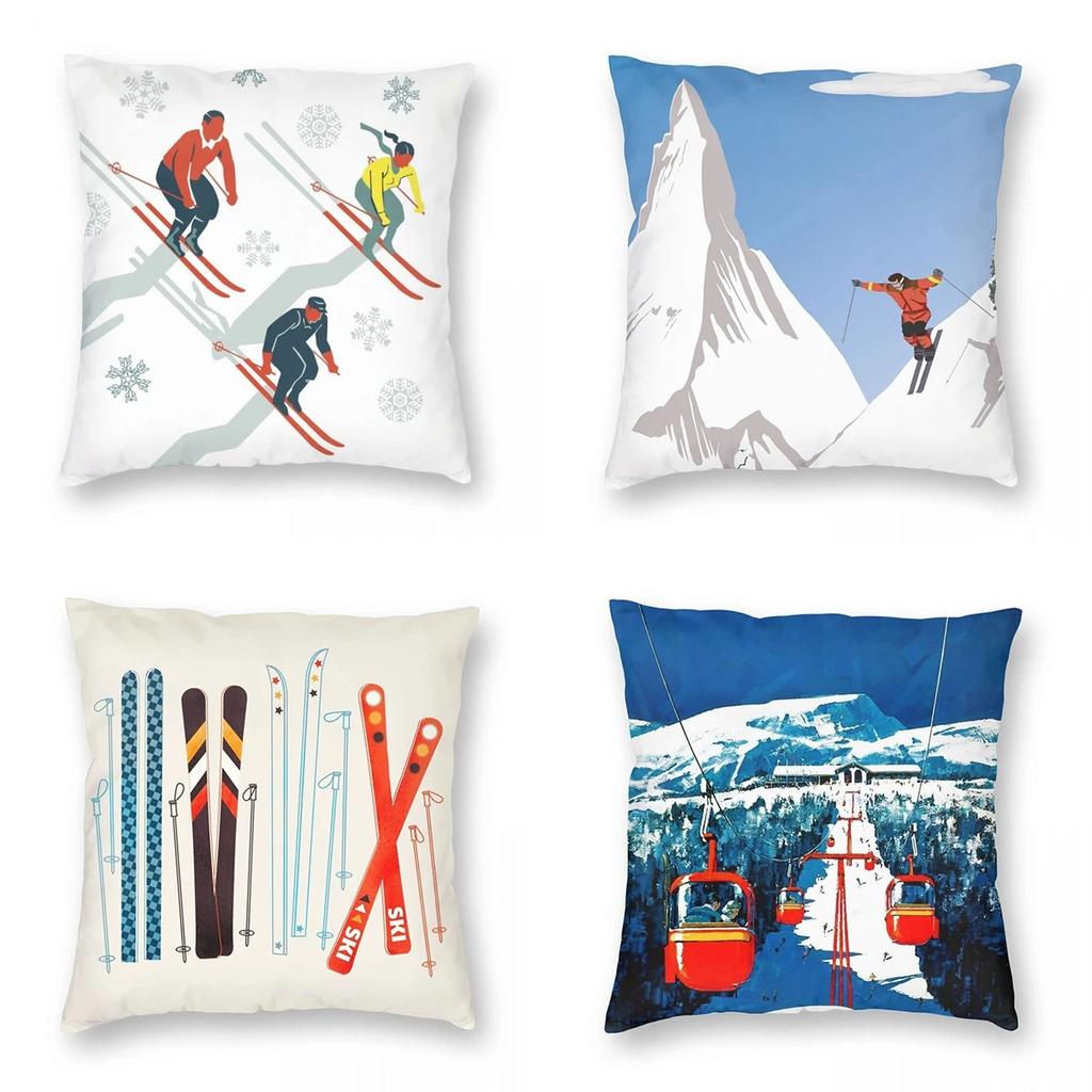 Office Living Room Home Pillowcase Ski Pillowcase Car Ornaments
