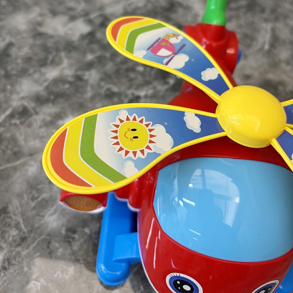 Baby Walker Toy Hand Push Toddler Toy Plane Car Toy Push Along Walking Toy for Kids Children Boys Girls Outdoor