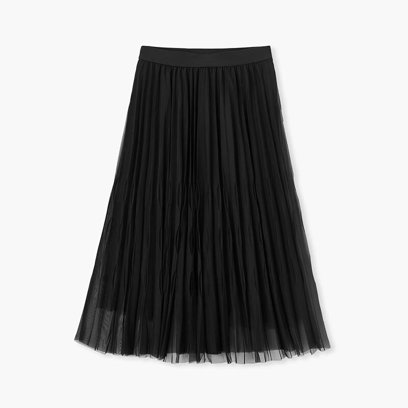 EICHITOO Women's Soft Mesh Pleated A-Line Skirt