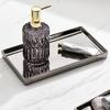 Nordic Light Luxury Electroplating Silver Ceramic Tray Rectangular Storage Tray Jewelry Tray Home Living Room Decoration Modern
