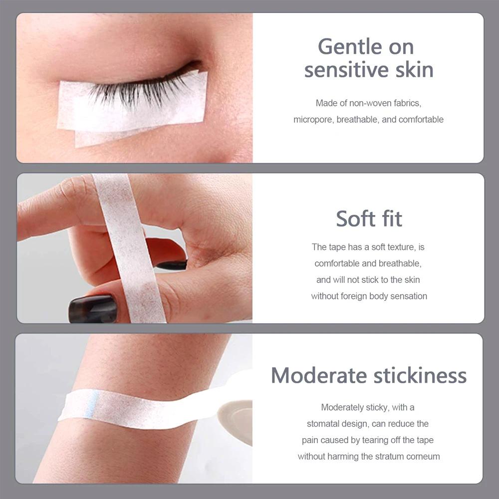 5 Rollen Mikroporen-Klebeband, Atmungsaktives Papierklebeband, Latexfreies Papier-OP-Klebeband, Einzeln verpackte Papier-Verbandsklebeband-Rollen