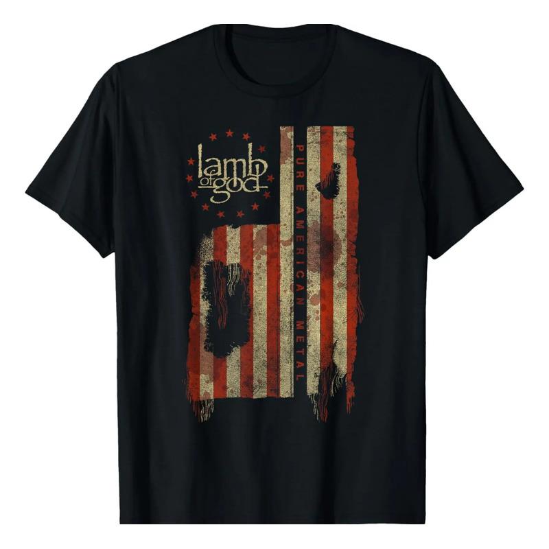 Lamb Of God Camiseta Pure American Metal Flag S