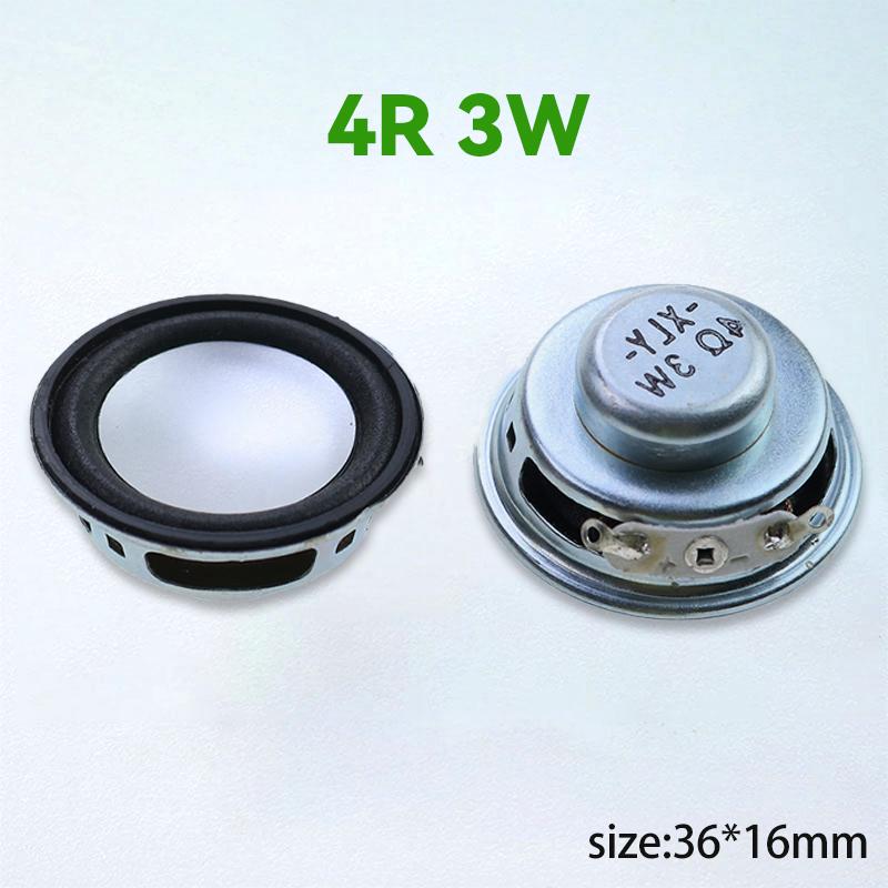 2PCS Speaker Horn 4R 3W 5W Diameter 36mm 40mm 45mm 50mm 52mm 57mm 78mm Amplifier Rubber Gasket Loudspeaker Trumpet 4 Ohm