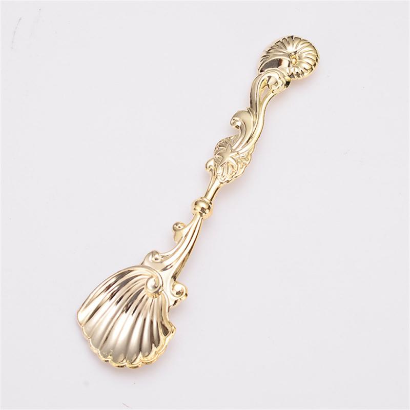 Ice Cream Spoon Zinc Alloy Eco-friendly Wholesale Creative Tableware Milk Spoons Retro Kitchen Accessories Stirring Spoon