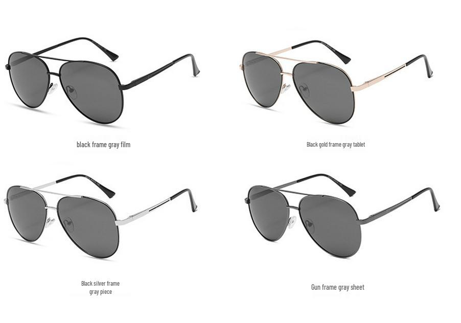 2026 Men's Polarized Aviator Sunglasses, Metal Frame, Sun Protection, Trendy Driving Style